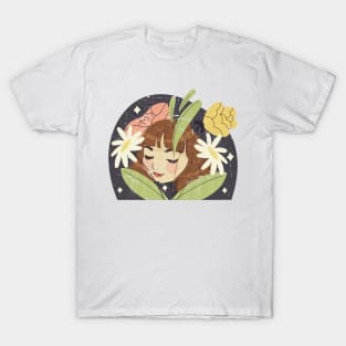 retro plant girl T-Shirt